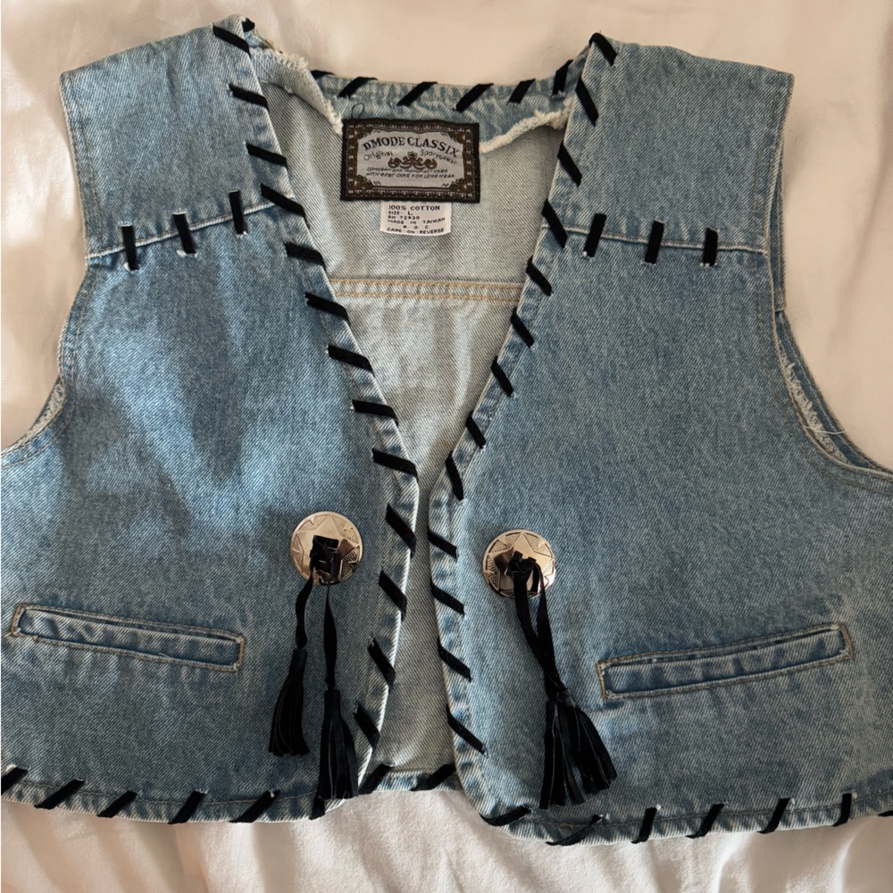 Vintage Western Denim Vest